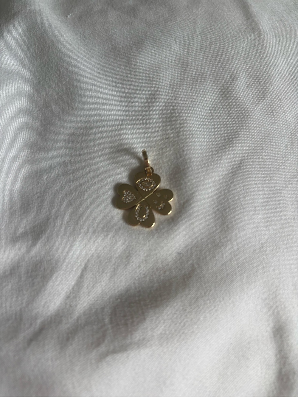 Adina Reyter Good Luck Diamond Gold Hinged Charm - Picture 3 of 5